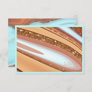 Abstract Glitter Strata Wedding Details SB ID903 Enclosure Card