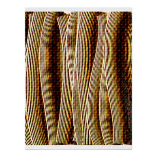 Abstract Glossy 3D Twisted Rope Pattern  Poster