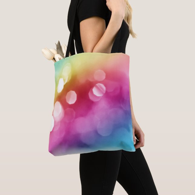 Abstract Glow Tote Bag (Close Up)
