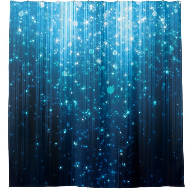 Abstract glowing background shower curtain (Front)