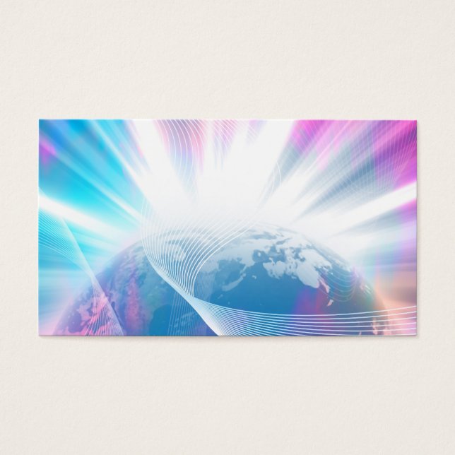 Abstract Glowing Earth Illustration (Front)