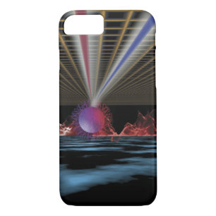 Abstract Glowing Orb Over Water iPhone 8/7 Case