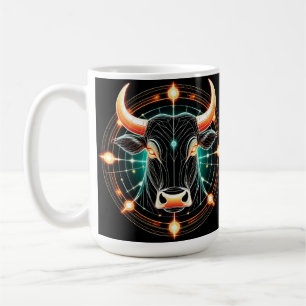 Abstract Glowing Taurus Illustration Coffee Mug