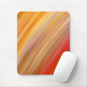 Abstract Gold and Red Streaks Mouse Pad