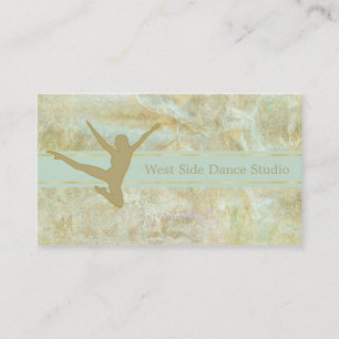 Abstract Gold Dancer Business Card