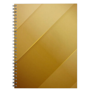 Abstract Gold Diagonal Layers Luxury Art Notebook
