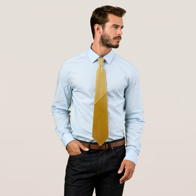 Abstract Gold Diagonal Layers Luxury Art Tie (In Situ)