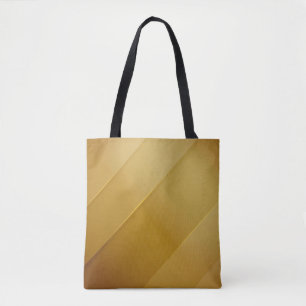 Abstract Gold Diagonal Layers Luxury Art Tote Bag
