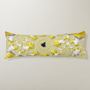 Abstract Gold Fractal Body Cushion