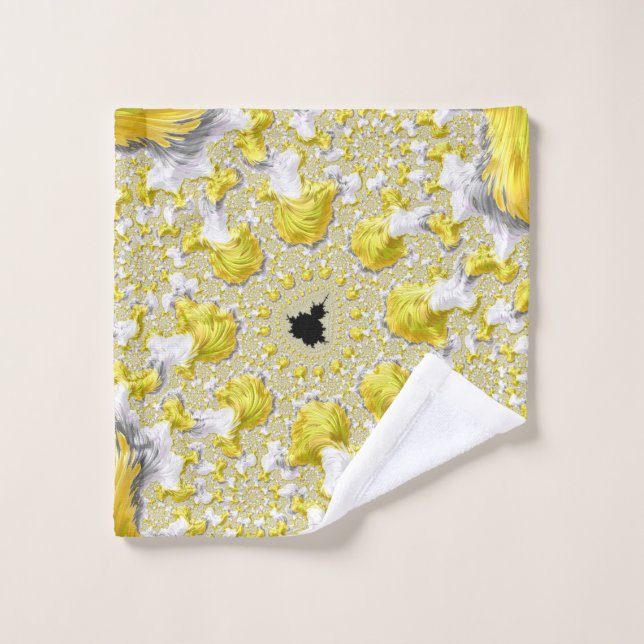 Abstract Gold Fractal Wash Cloth (Wash Cloth)