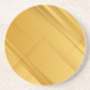 Abstract Gold Geometric Luxury Background Art Coaster