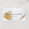 Abstract Gold Glitter Watercolor Business Card