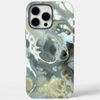 Abstract Gold & Grey Marble Stone Fluid Texture