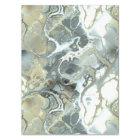 Abstract Gold & Grey Marble Stone Fluid Texture