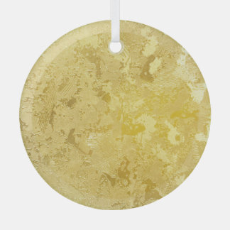 Abstract Gold Grunge Texture Background Glass Tree Decoration