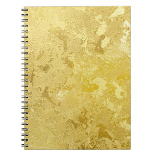 Abstract Gold Grunge Texture Background Notebook