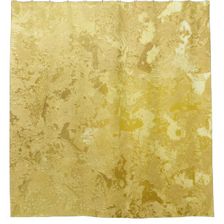 Abstract Gold Grunge Texture Background Shower Curtain