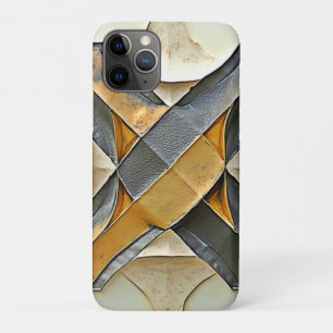 Abstract Gold Metal Design iPhone 11 Pro Case