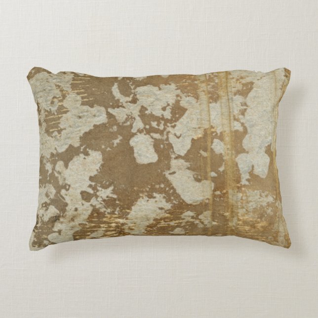 Abstract Gold Painting with Silver Speckles Decorative Cushion (Front)