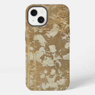 Abstract Gold Painting with Silver Speckles iPhone 13 Case