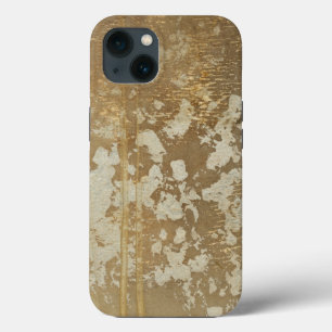Abstract Gold Painting with Silver Speckles iPhone Case