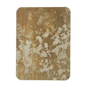 Abstract Gold Painting with Silver Speckles Magnet