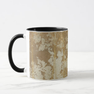Abstract Gold Painting with Silver Speckles Mug