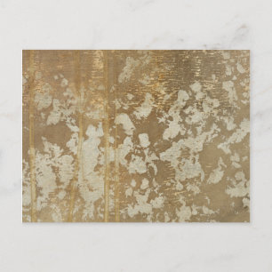 Abstract Gold Painting with Silver Speckles Postcard