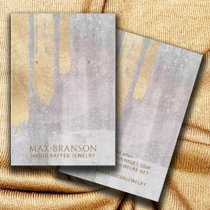 Abstract Gold Pink Jewellery Designer Display Card