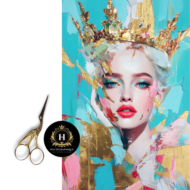 Abstract Gold Queen Decoupage Womens History Month Tissue Paper (Creator Uploaded)