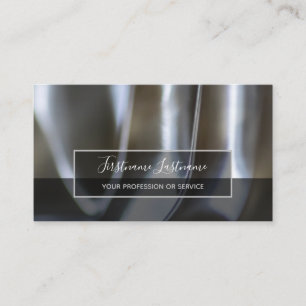 Abstract gold silver metal alloy structures busine business card