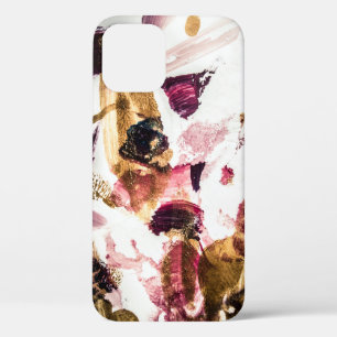 Abstract Gold Sparkles Creative Art iPhone 12 Case