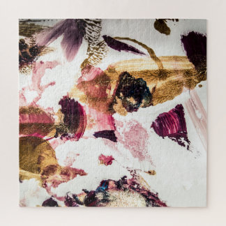 Abstract Gold Sparkles Creative Art Jigsaw Puzzle