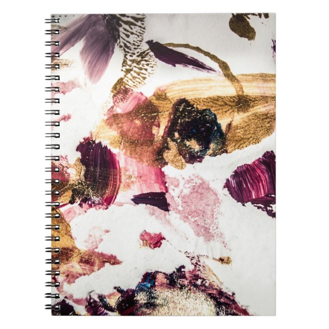 Abstract Gold Sparkles Creative Art Notebook (Front)