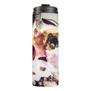 Abstract Gold Sparkles Creative Art Thermal Tumbler