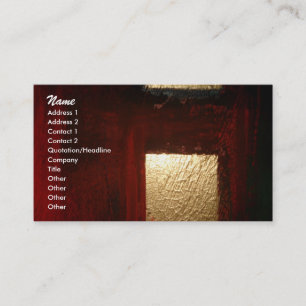 Abstract Gold Square Business Card