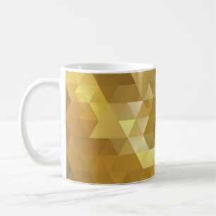 Abstract Gold Triangle Texture Coffee Mug