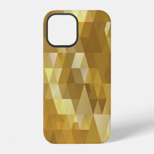 Abstract Gold Triangle Texture iPhone 12 Case
