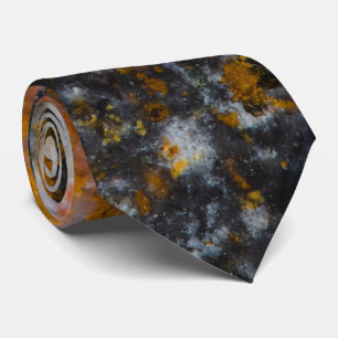 Abstract gold white lines rock texture tie