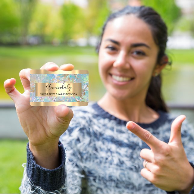 Abstract Golden Marble Copper Frame  Business Card (CHANNEL NAME YOU TUBER LOGO QR CODE Black White Business Card)