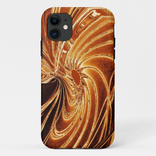 Abstract Golden Neon Flower iPhone 5 Case (Back)