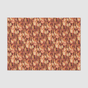Abstract Golden Ruby Autumn Forest Branches Tissue Paper