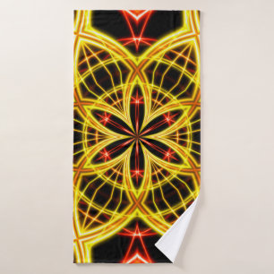 Abstract golden stage light. bath towel