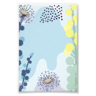 Abstract Golden Wattle Modern Acacia Illustrative Photo Print