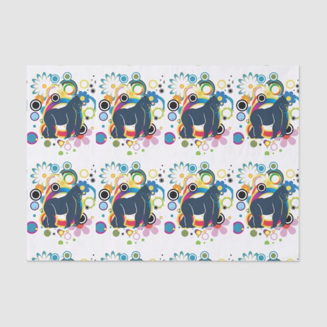Abstract Gorilla Tissue Paper (Front)