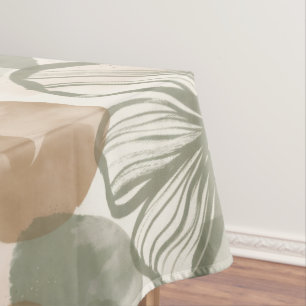 Abstract Gouache Floral Composition Tablecloth