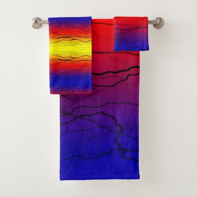 Abstract Gradient Bath Towel Set (Insitu)