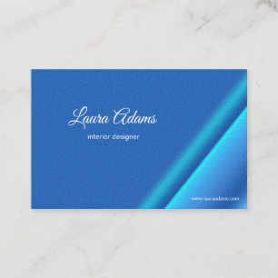 Abstract gradient blue texture business card