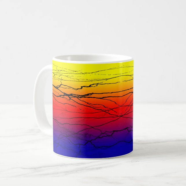 Abstract Gradient Coffee Mug (Front Left)