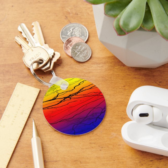 Abstract Gradient Key Ring (Desk)